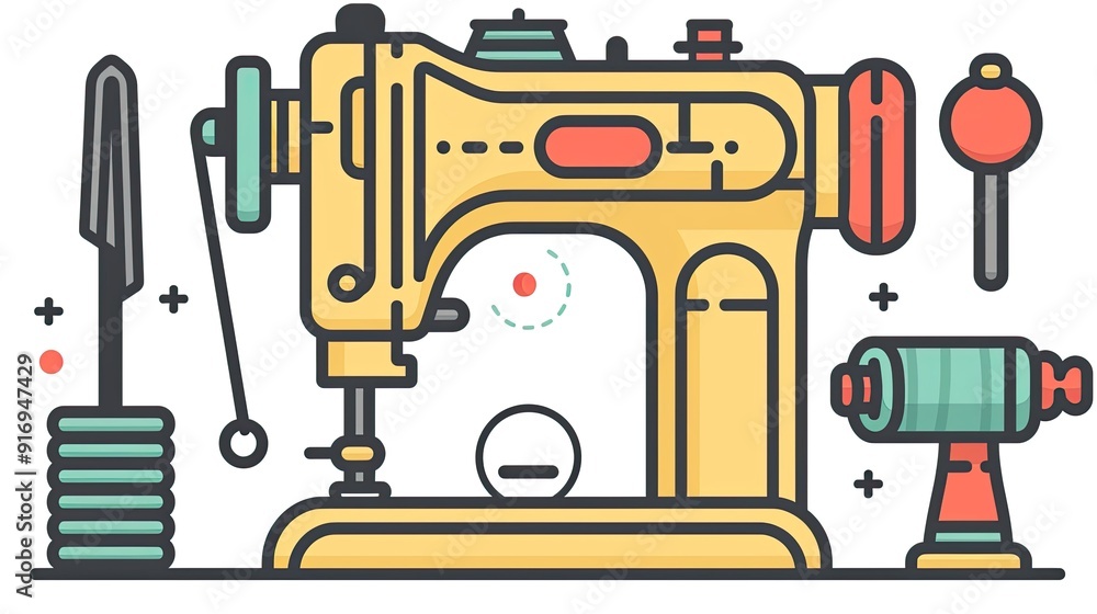 Fototapeta premium sewing machine