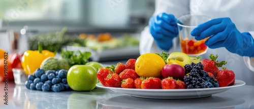 Fresh Fruits and Vegetables in Laboratory