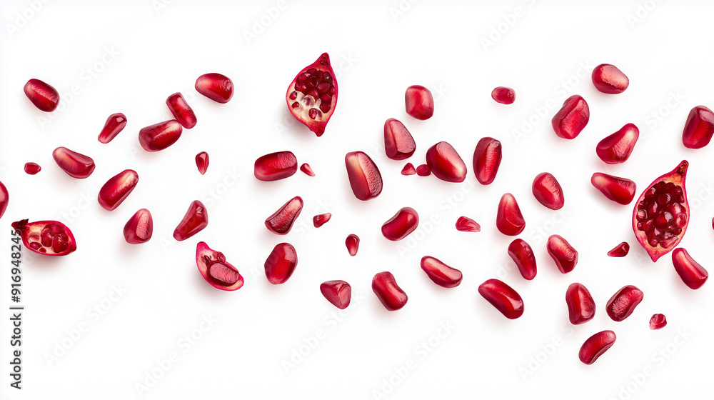 pomegranate seeds isolated on white background
pomegranate seeds isolated on white background
