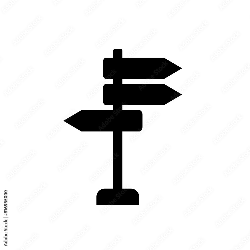 Signpost Icon vector design symbol illustration Signpost Icon vector design symbol illustration