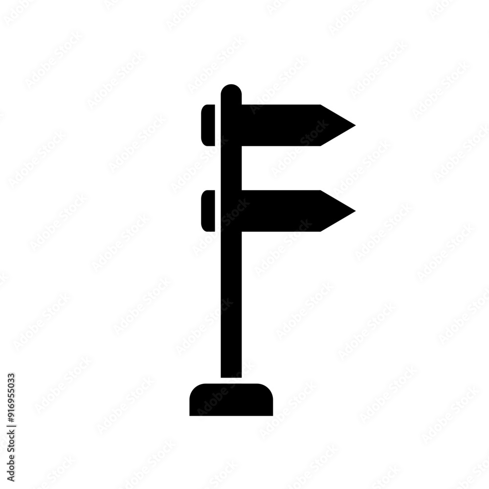 Signpost Icon vector design symbol illustration Signpost Icon vector design symbol illustration