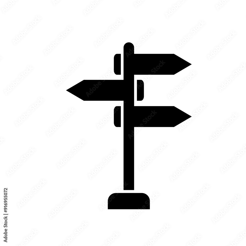 Signpost Icon vector design symbol illustration Signpost Icon vector design symbol illustration