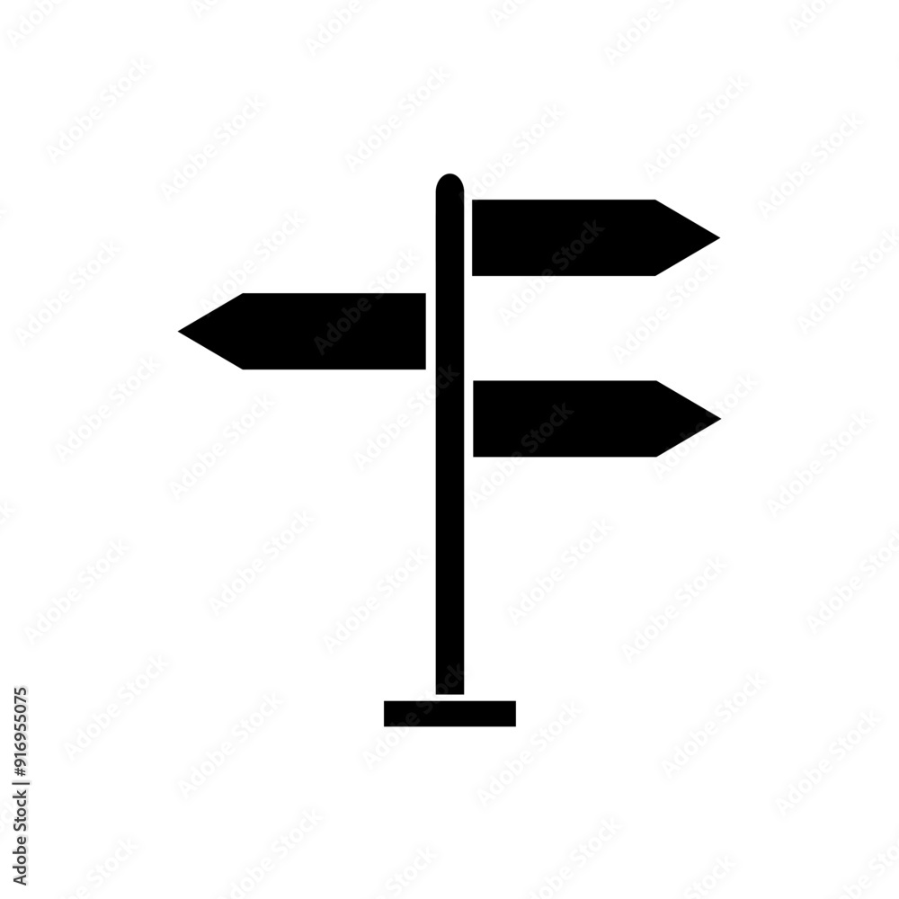 Signpost Icon vector design symbol illustration Signpost Icon vector design symbol illustration