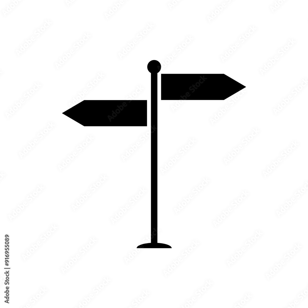 Signpost Icon vector design symbol illustration Signpost Icon vector design symbol illustration