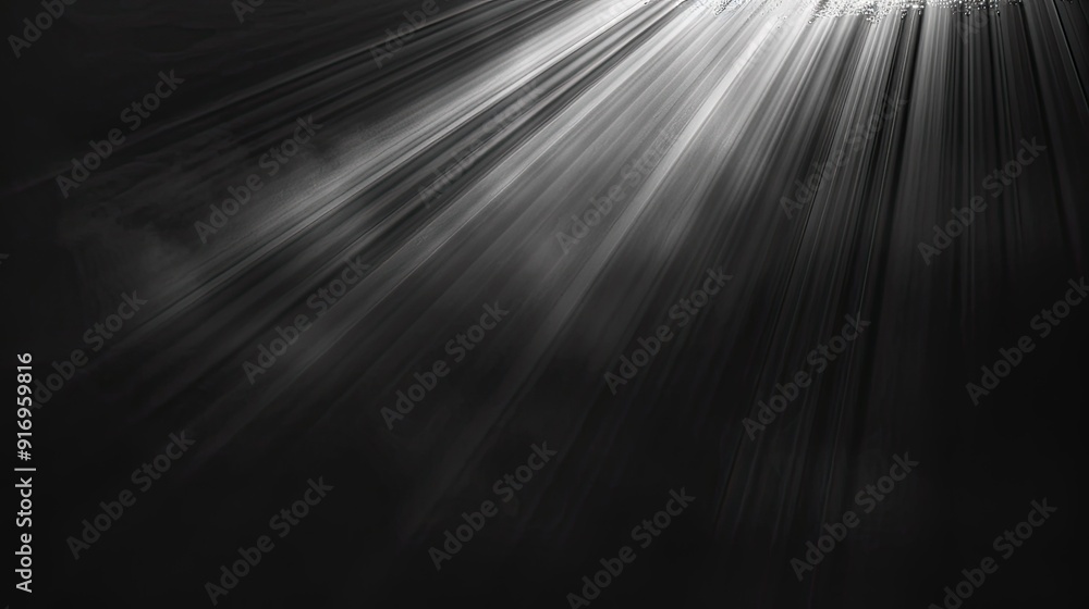 rays of sunlight coming from one corner, isolated on black rays of sunlight coming from one corner, isolated on black