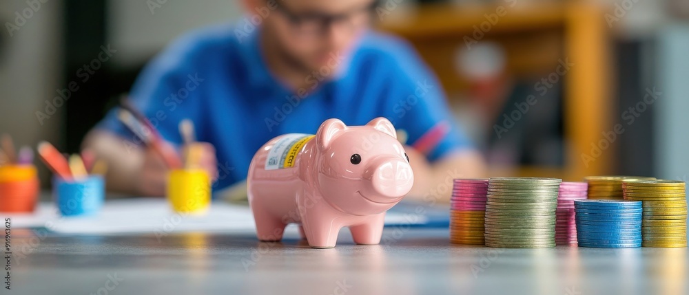 Obraz premium Piggy Bank Savings Concept