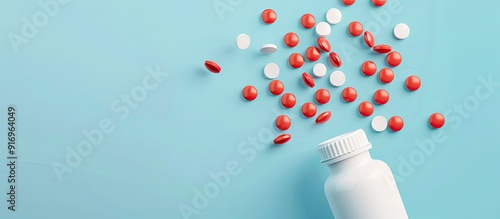 Pills falling out of a whit...