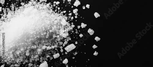 Close up of white salt agai...