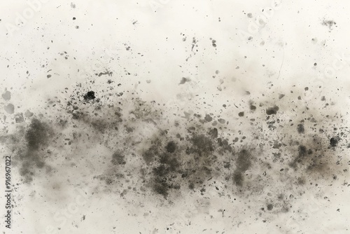 A black and white photo of a dirty, dusty room with a lot of dirt and grime. Grunge texture, overlay texture.