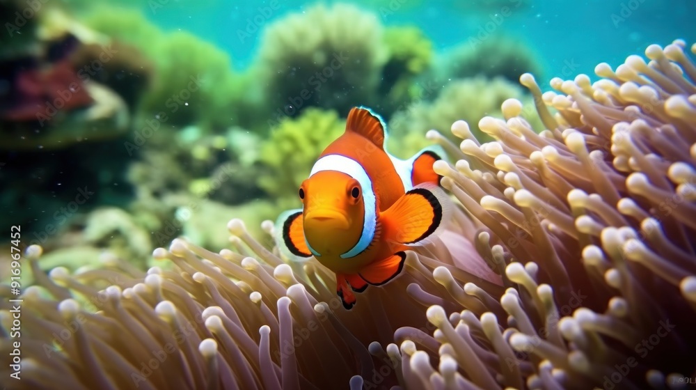 Clownfish in Coral Reef Clownfish in Coral Reef
