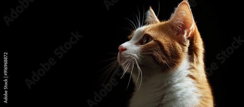 adorable red and white cat....