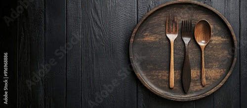Vintage silverware Rustic v...