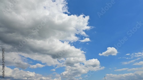 time lapse of white clouds moving towards the horizon