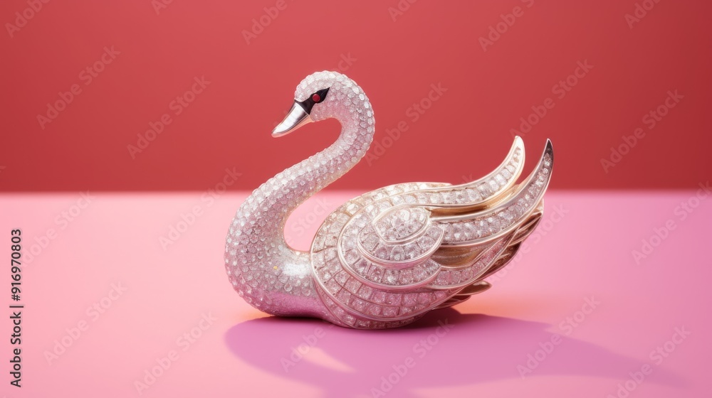 Fototapeta premium Diamond Swan Ornament