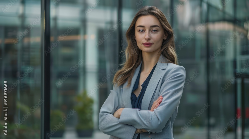 The confident businesswoman The confident businesswoman