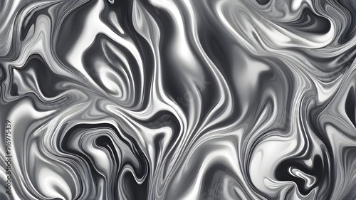 silver ink liquid background 