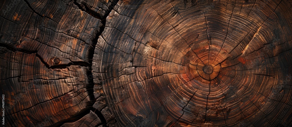 Fototapeta premium Utilize a rustic wood texture as a natural backdrop for decorative design elements within a copy space image