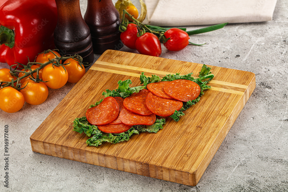 Spanish salami cured chorizo sausage Spanish salami cured chorizo sausage