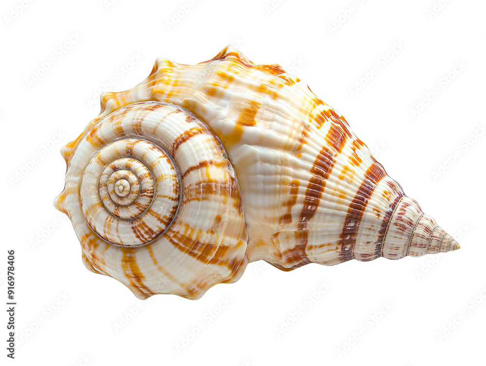 Close-up of a beautiful seashell showcasing intricate spiral design and natural colors, perfect for beach-themed decor or marine biology projects. Close-up of a beautiful seashell showcasing intricate spiral design and natural colors, perfect for beach-themed decor or marine biology projects.