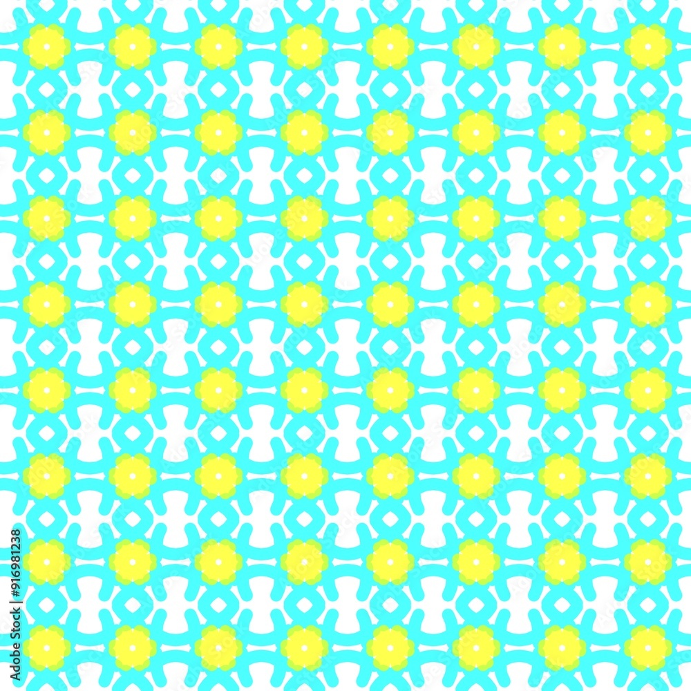 seamless floral patterna. Art sky yellow seamless floral patterna. Art sky yellow