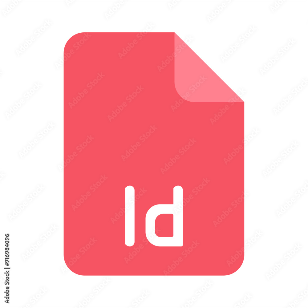 Vector illustration of a Id format icon on a white background. Vector illustration of a Id format icon on a white background.