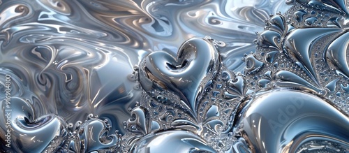 Abstract Metallic Heart