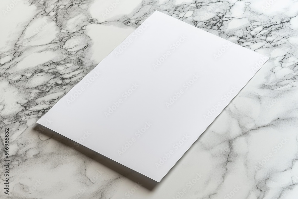 Blank paper mockup on isolated background created with generative ai Blank paper mockup on isolated background created with generative ai