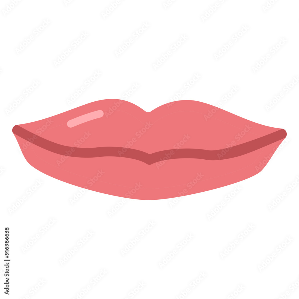 Kiss Flat Icon Vector Illustration Kiss Flat Icon Vector Illustration