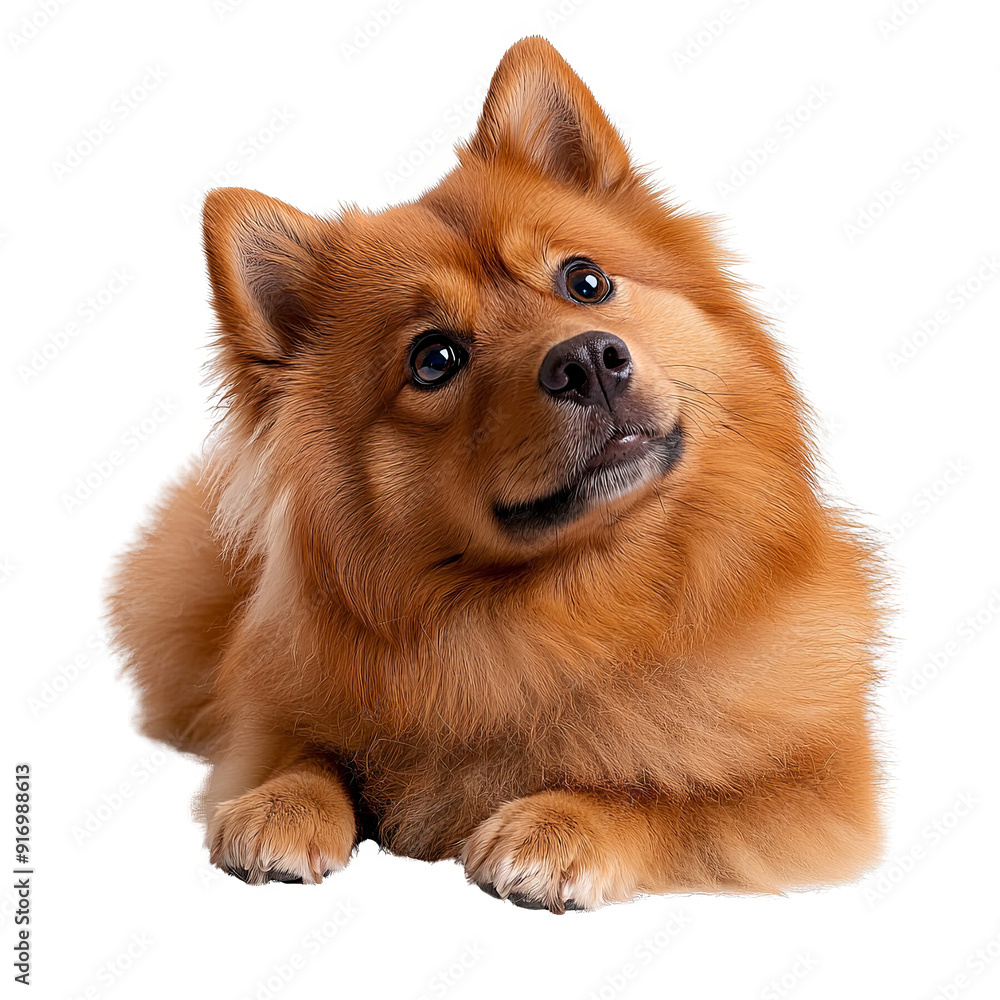 Obraz premium pomeranian dog isolated on white background