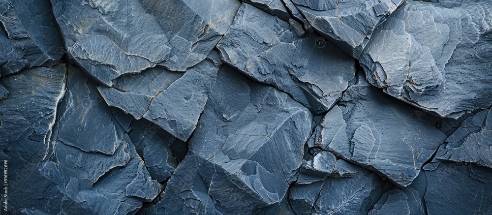 Detailed close up of a bluish gray stone texture pattern background with ample copy space image Detailed close up of a bluish gray stone texture pattern background with ample copy space image
