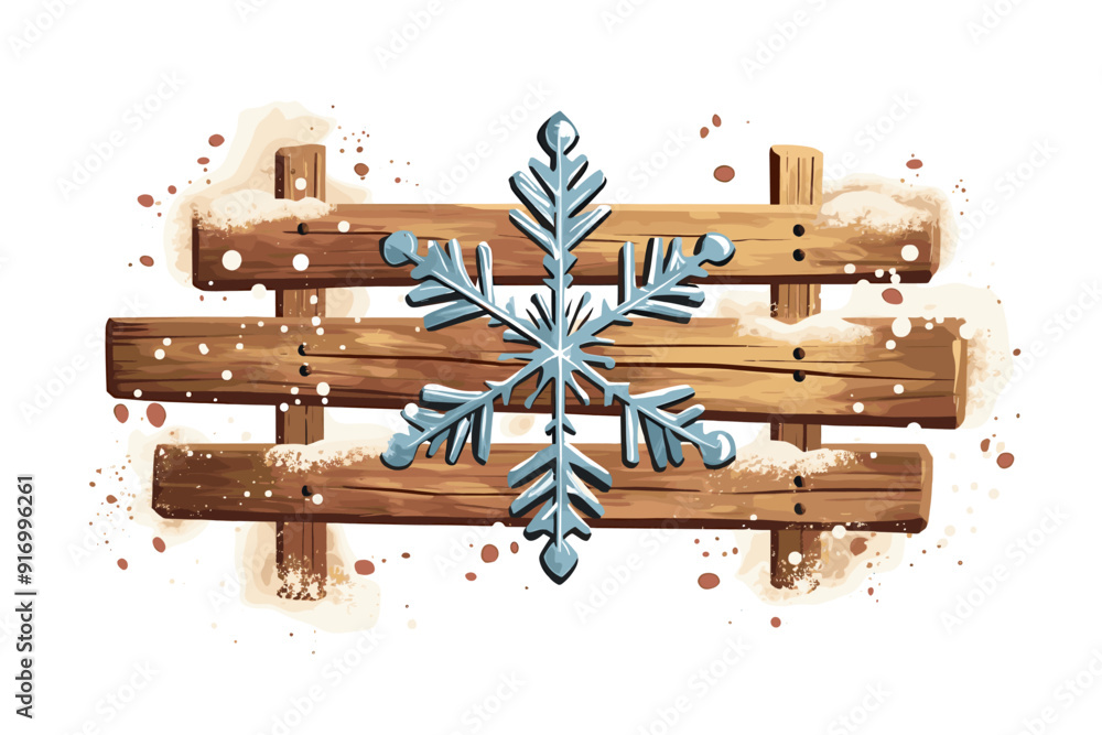 Naklejka premium Christmas seamless banner with white hanging snowflakes with shadows on gray background