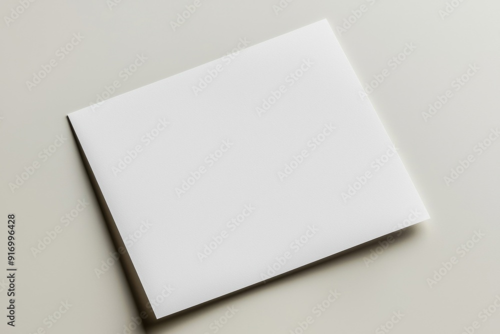 Blank paper mockup on isolated background created with generative ai Blank paper mockup on isolated background created with generative ai