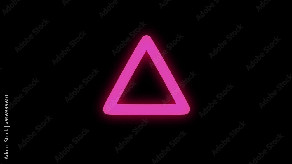 neon glow Tringle circle animation, circle animation. neon glow Tringle circle animation, circle animation.