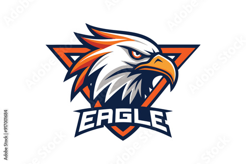 Eagle logo icon vector art illustration