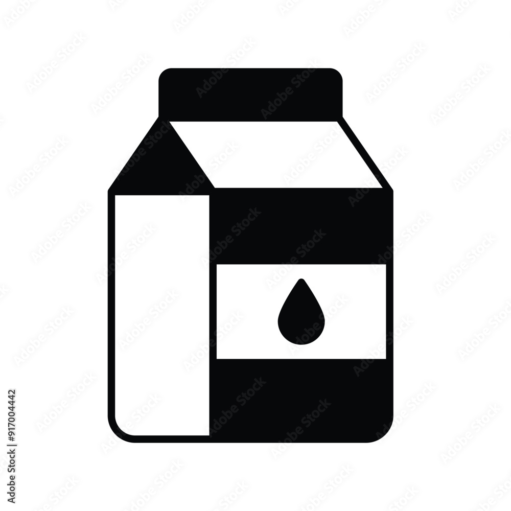 milk glyph icon with white background vector stock illustration milk glyph icon with white background vector stock illustration