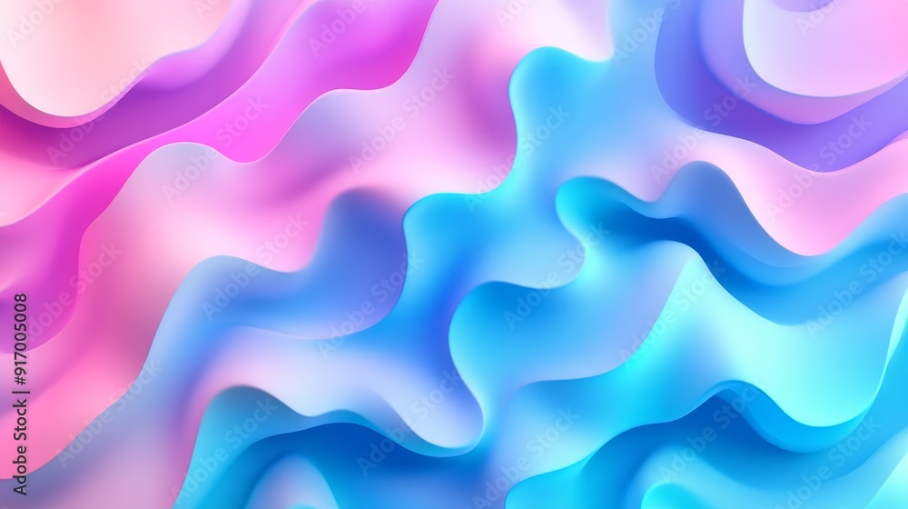 Abstract background with blue, pink and purple wavy shapes. Abstract background with blue, pink and purple wavy shapes.