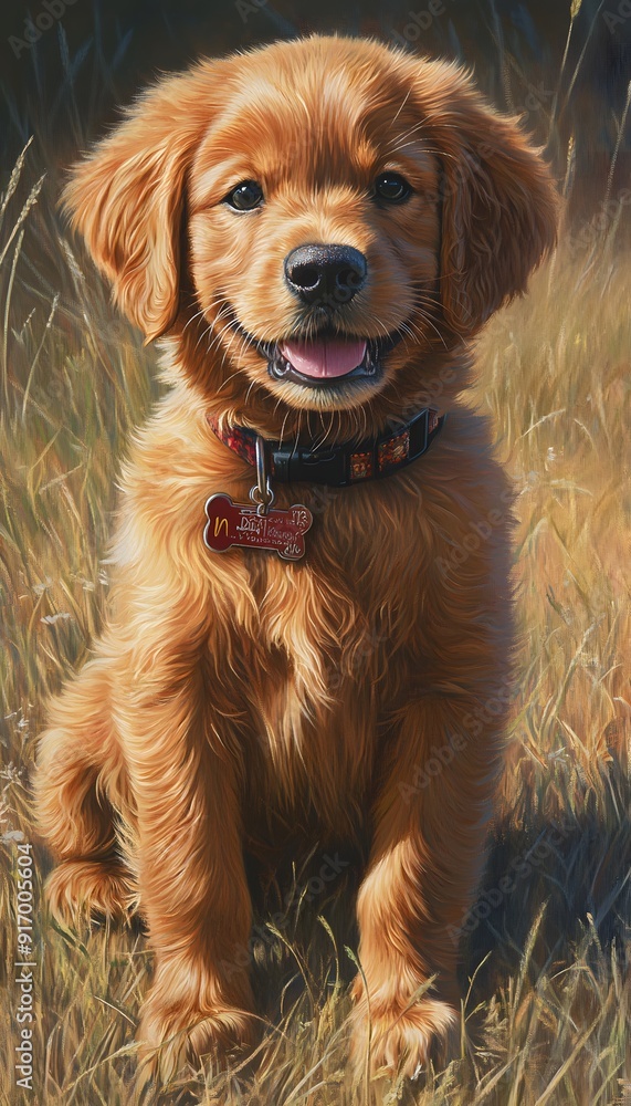 Obraz premium Happy Golden Retriever