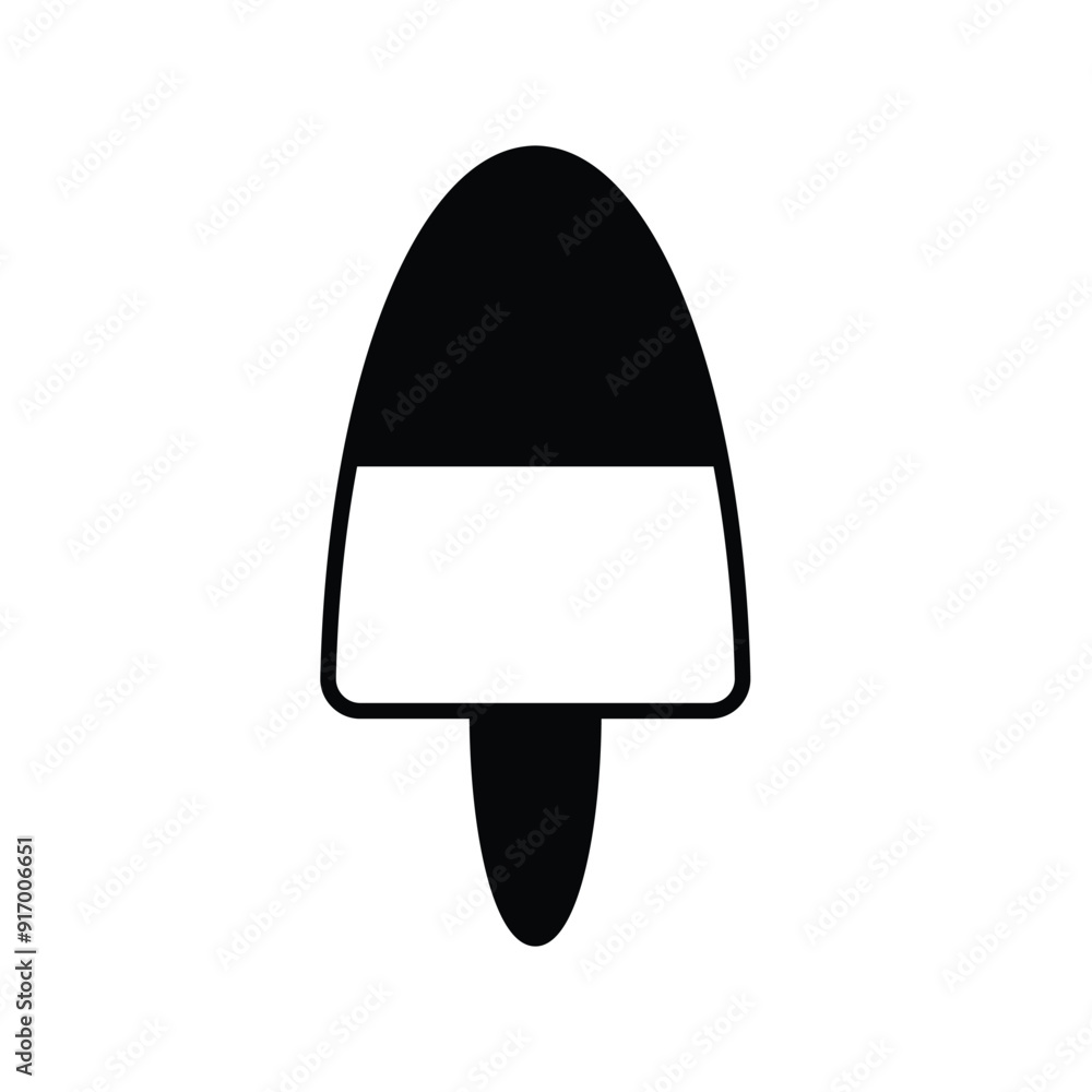 popsicle glyph icon with white background vector stock illustration popsicle glyph icon with white background vector stock illustration