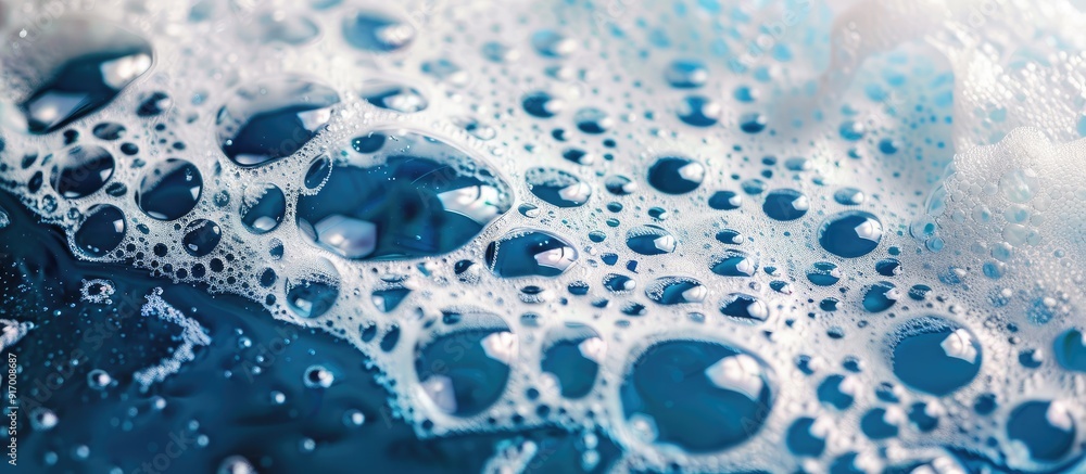 Foamy soap used for cleaning and washing a car shown in a photo with copy space image Foamy soap used for cleaning and washing a car shown in a photo with copy space image