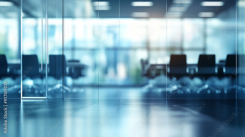 Modern office interior with blurred glass door and soft bokeh lights, creating a sleek and professional business environment. The scene captures the contemporary design and atmosphere, emphasizing the Modern office interior with blurred glass door and soft bokeh lights, creating a sleek and professional business environment. The scene captures the contemporary design and atmosphere, emphasizing the