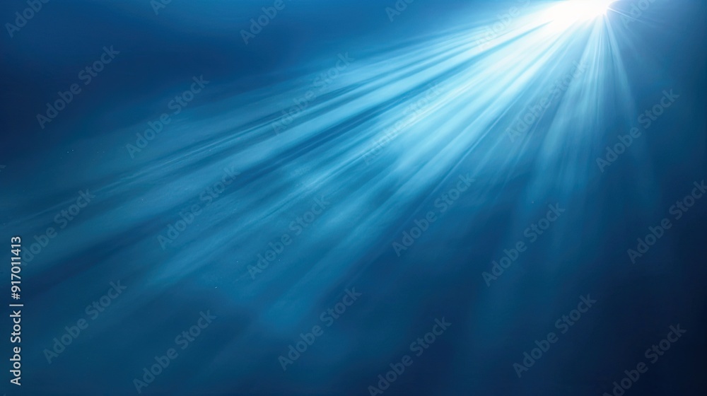 Single light blue ray, diagonal, top right to bottom left Single light blue ray, diagonal, top right to bottom left