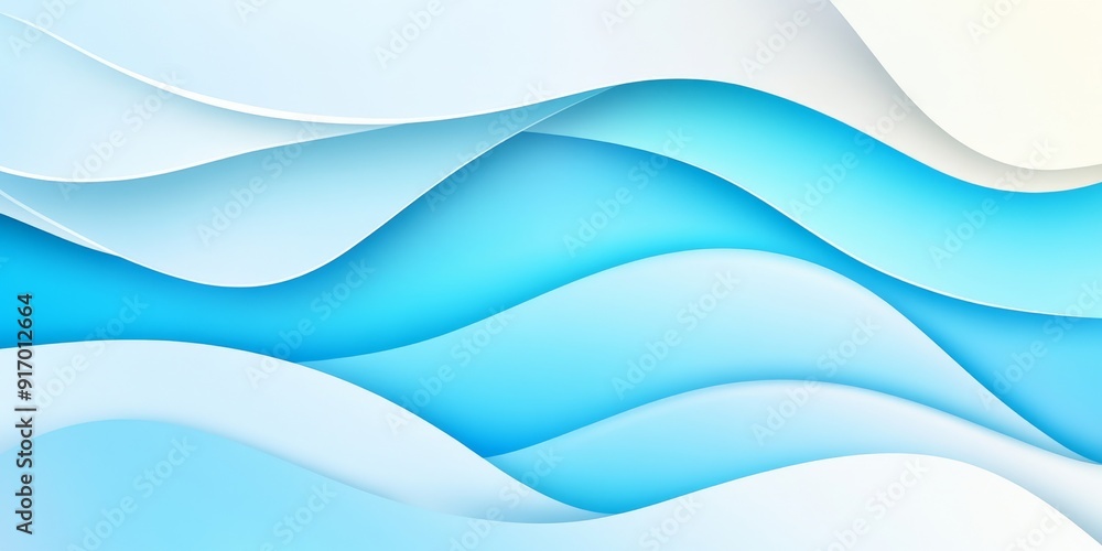 Obraz premium Abstract Blue Water Texture Background with White Waves, Ocean or Sea Water Surface