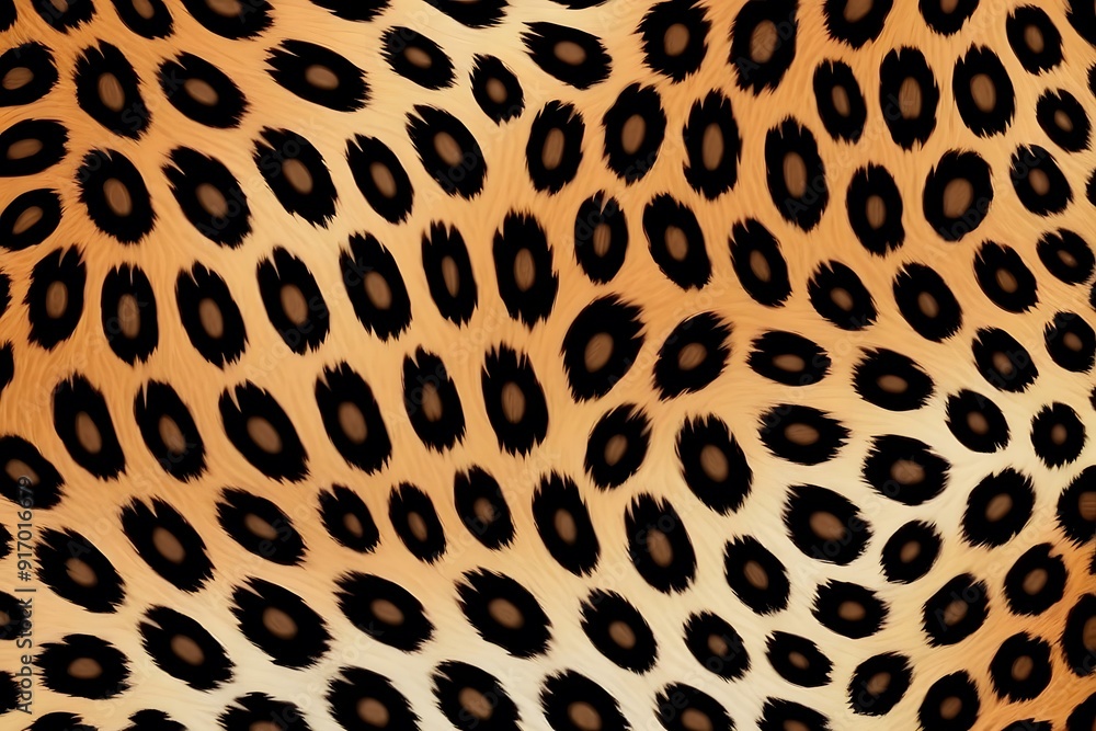 Abstract animal print with black spots on tan background. Abstract animal print with black spots on tan background.