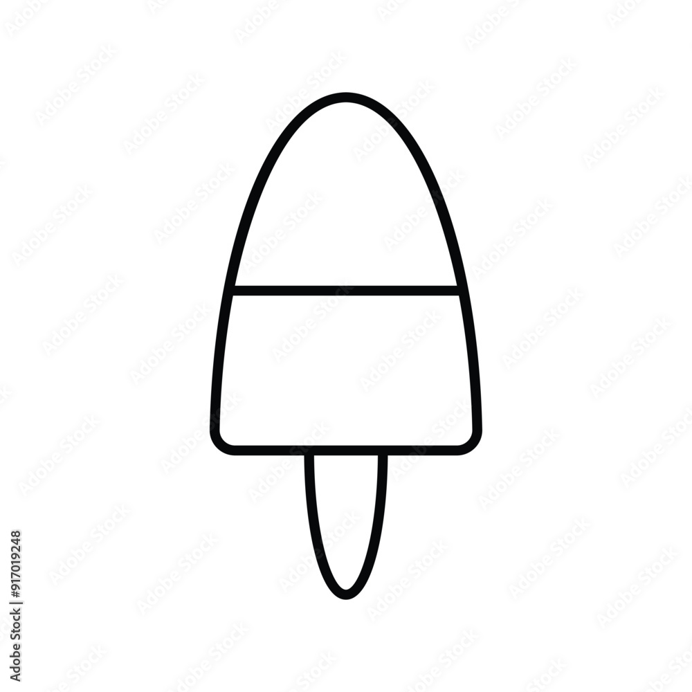 popsicle line icon with white background vector stock illustration popsicle line icon with white background vector stock illustration