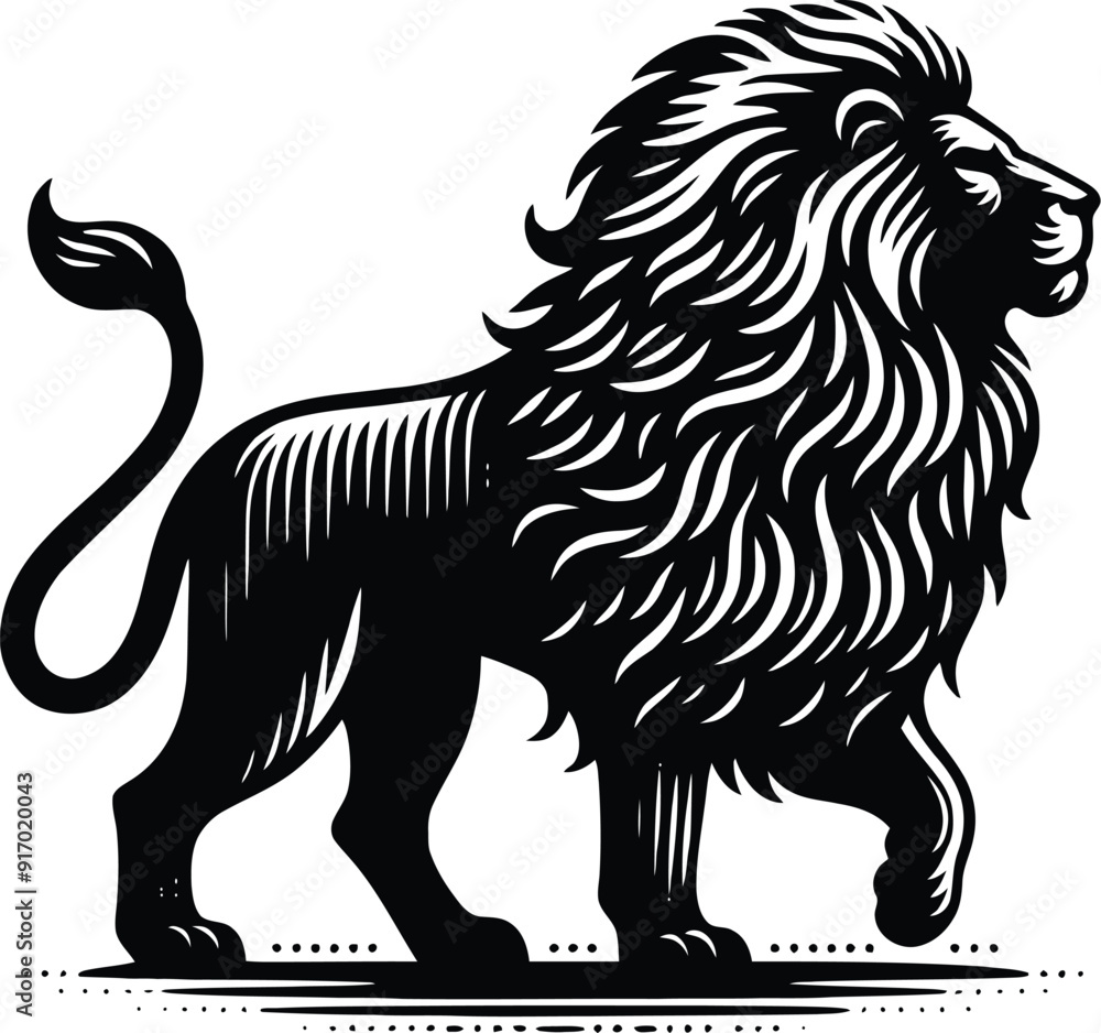 lion head silhouette vector design template lion head silhouette vector design template