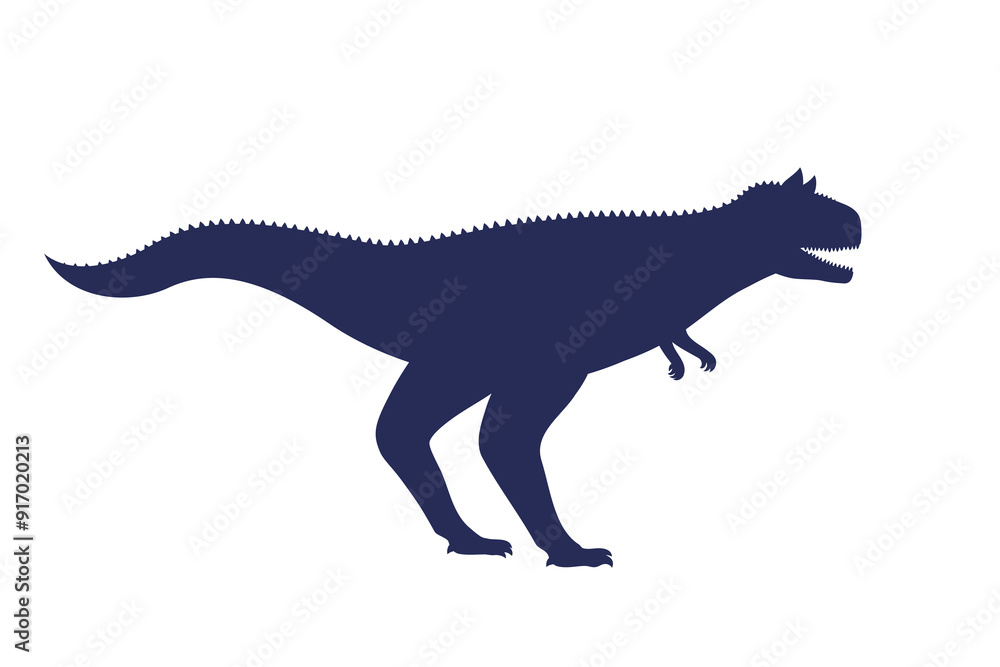 Carnotaurus, dinosaur on white, vector Carnotaurus, dinosaur on white, vector