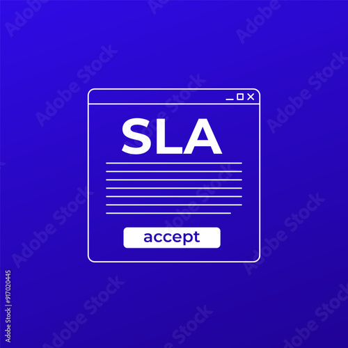SLA, service level agreement vector design