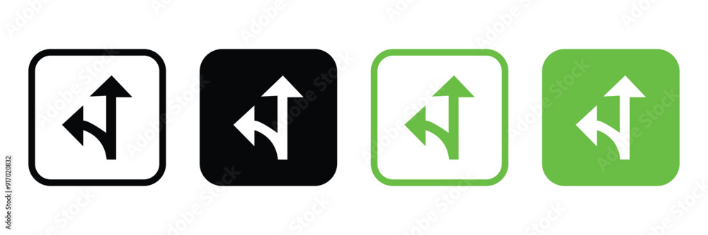 Two way direction arrows icons. Road way arrow icon set. Two way arrows vector symbol isolated on white. arrows vector illustration. eps 10 Two way direction arrows icons. Road way arrow icon set. Two way arrows vector symbol isolated on white. arrows vector illustration. eps 10