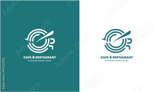 Café and restaurant logo icon vector illustration business usable with creative modern concept premium Vector EPS10 file. photo