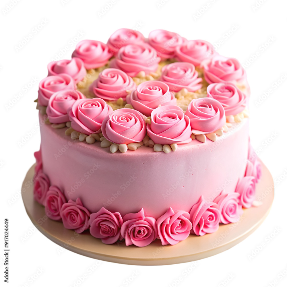 Soft Pink birthday cake Soft Pink birthday cake